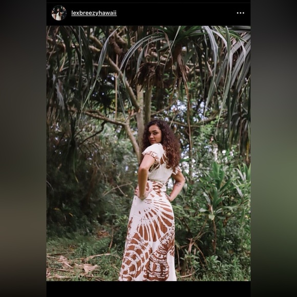 ❌❌❌. SOLD LPH ❌❌❌Lexbreezy Hawaii 🌺 Waimea Wrap Dress NWT - Picture 3 of 14